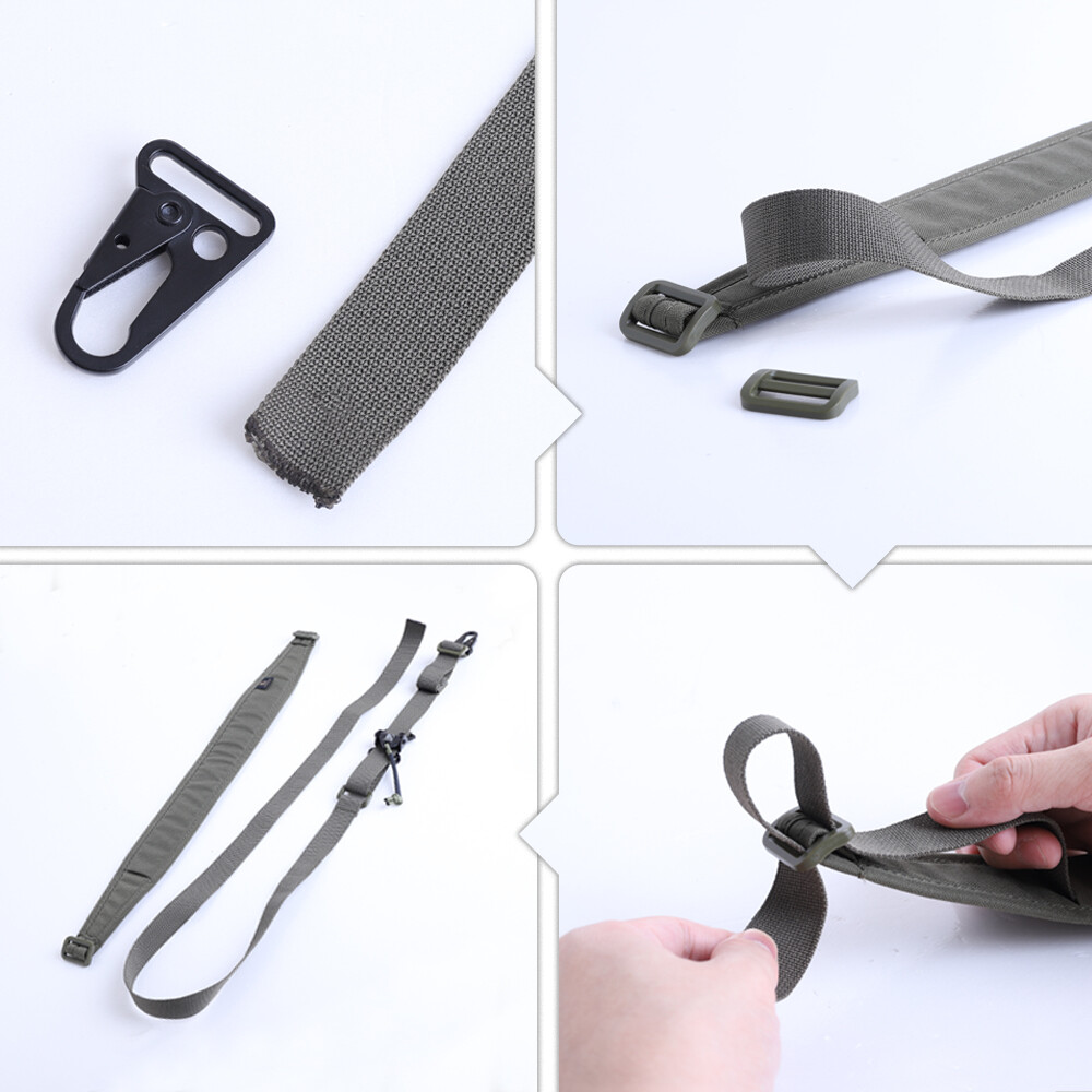 KRYDEX Modular Sling 2/1 Point Padded Tactical Shooting Sling Durable Multicam