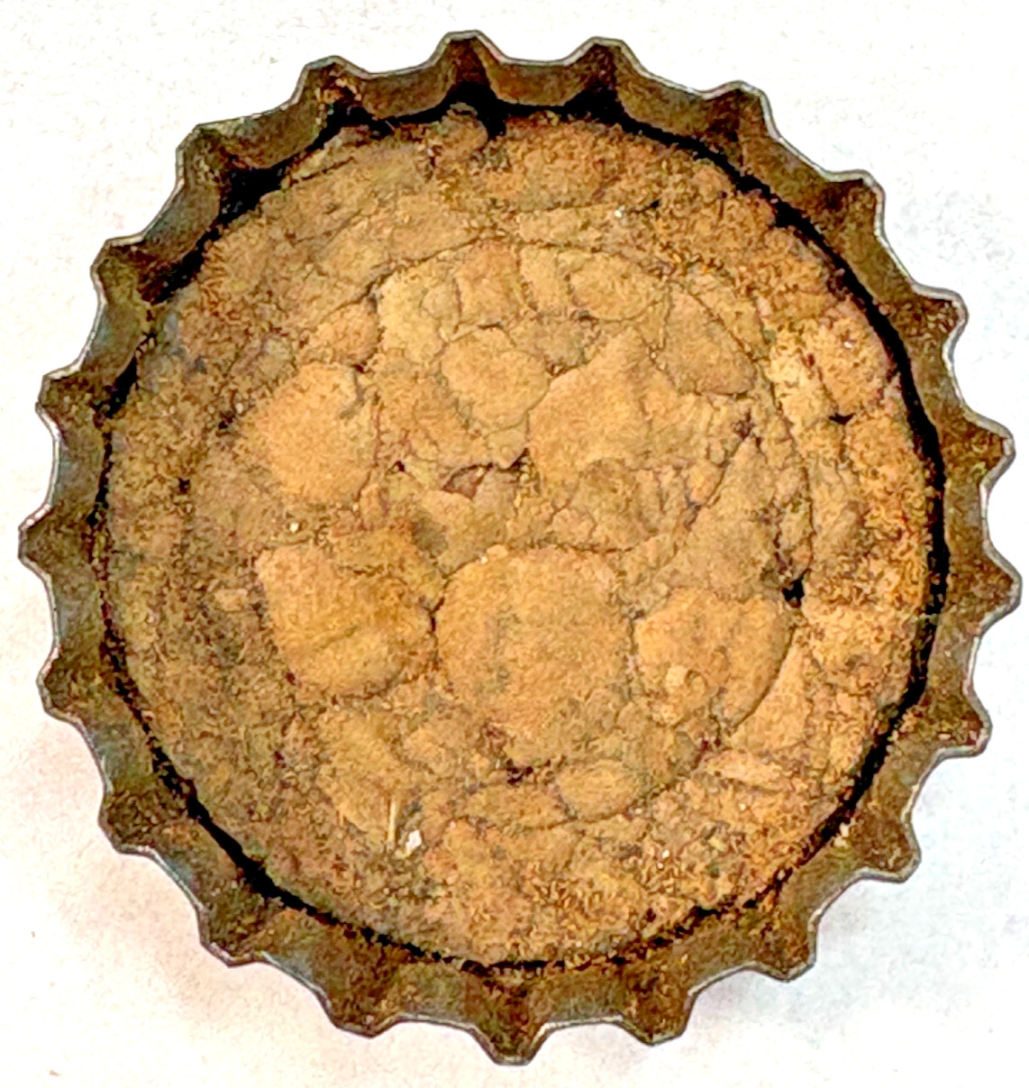 WARD'S ORANGE CRUSH BOTTLE "A" COMPOUND CORK CAP SODA POP 6 OZS USED