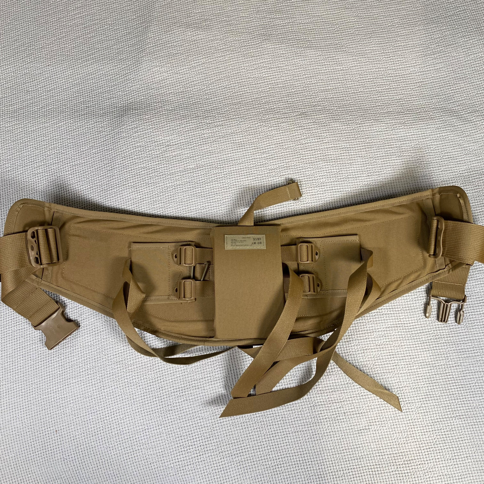 USMC FILBE Hip Belt Waist Kidney Rucksack- Belt Only - Coyote Brown - NEW
