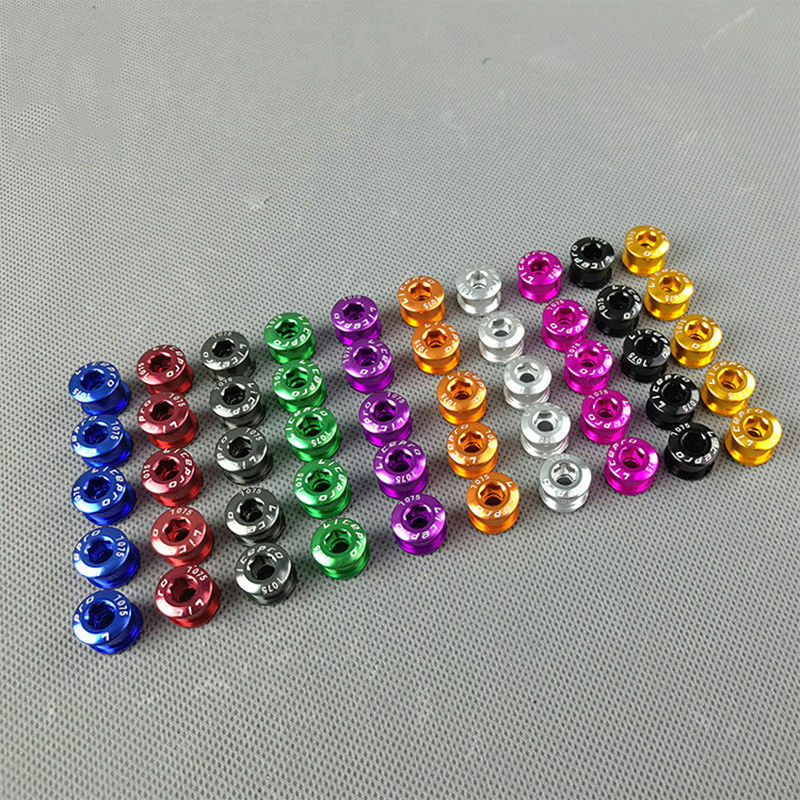 5PC Aluminum alloy 7075 CNC Bike Chainring Bolts Single/Double Speed Crank Bolt