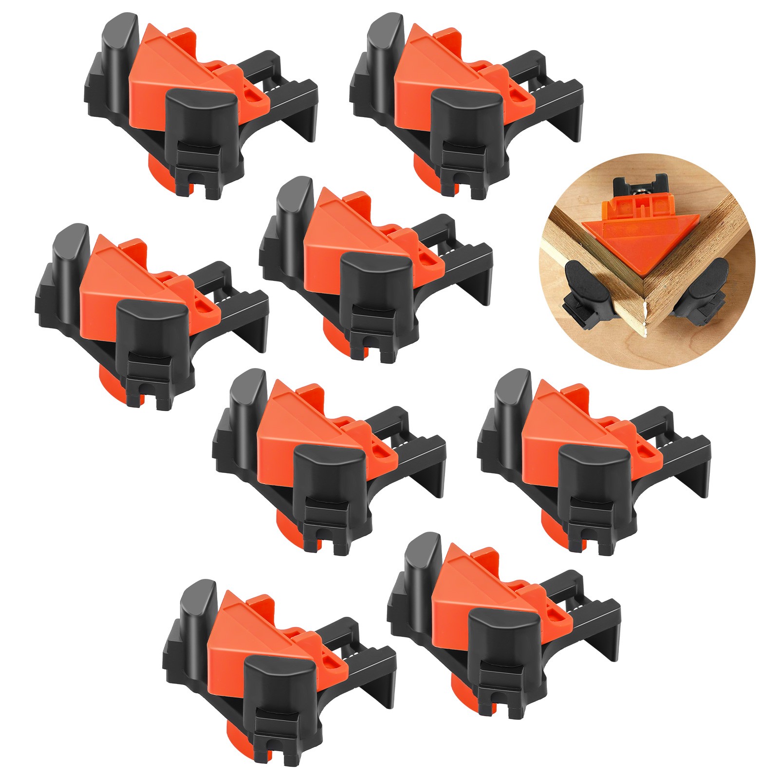 8x 90 Degree Right Angle Corner Clamp Woodworking Wood For Kreg Jigs Clamps Tool