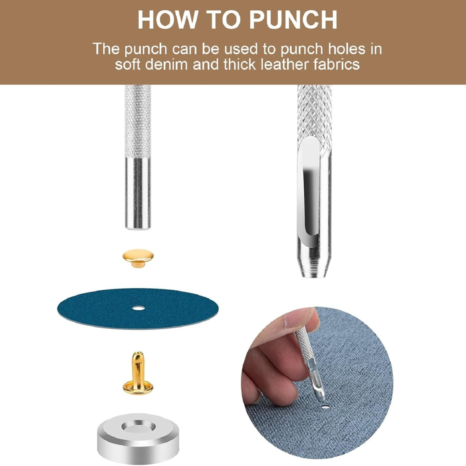 480 Sets Rivets for Leather, 4 Colors 3 Sizes Leather Rivets, Double Cap Rivets