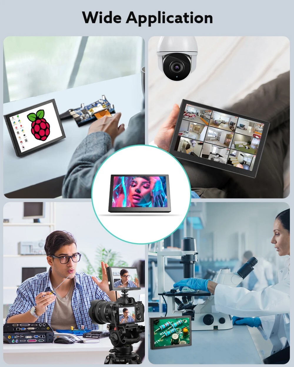 Eyoyo 5" Mini HDMI Monitor 800x480 Portable LCD Display HDMI/VGA/BNC/AV for CCTV