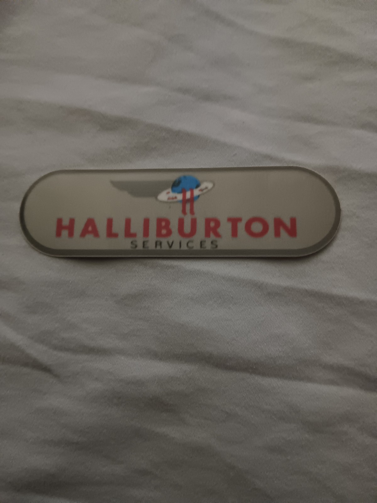 Oilfield sticker Halliburton flying h  logo