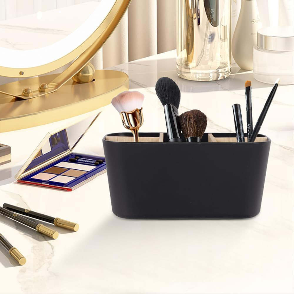 Toothbrush Holders for Bathrooms Bamboo Toothbrush and Toothpaste Holder Electri