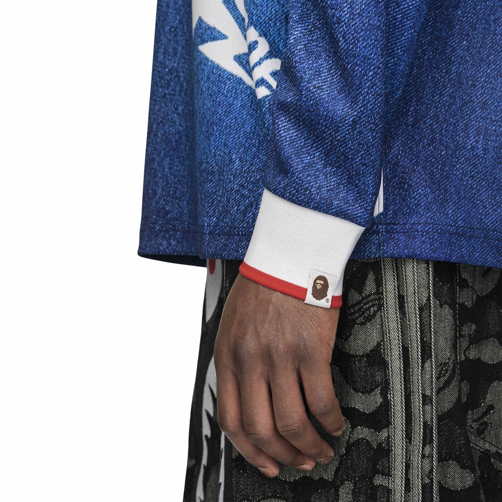 Adidas Originals x Bape (Medium Blue Denim) LSL Star Jersey KF4913