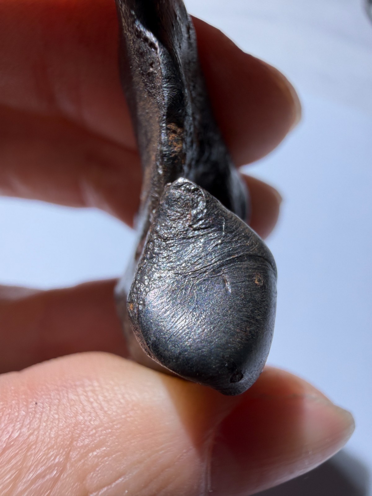 Sikhote-Alin Meteorite 28.25g Special-shaped attractive crust oriented feature