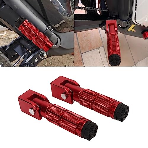 Aluminium Alloy Motorcycle Foot Pegs Passenger Foot Rest, 2 Pcs