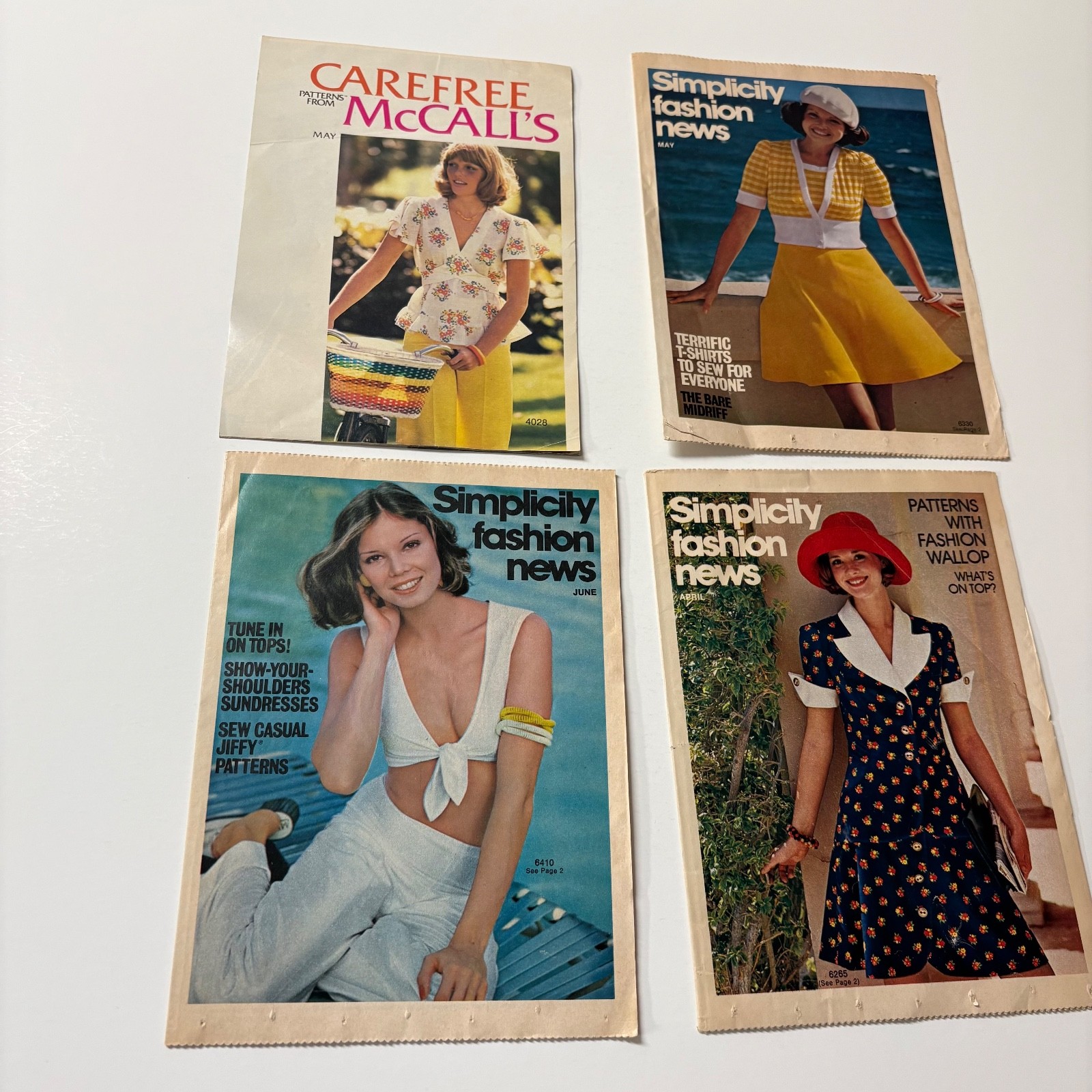 Lot of 4 Simplicity McCall's 1970s Sewing Pattern Catalog Pamphlet
