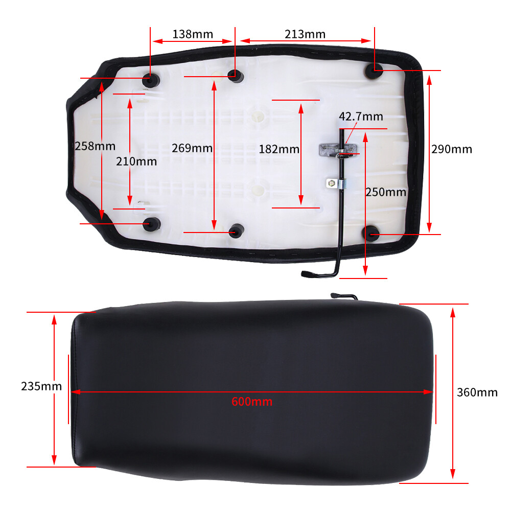Complete Seat for Honda Foreman 400 TRX400FW 1997 1998 1999 2000 2001 2002 2003