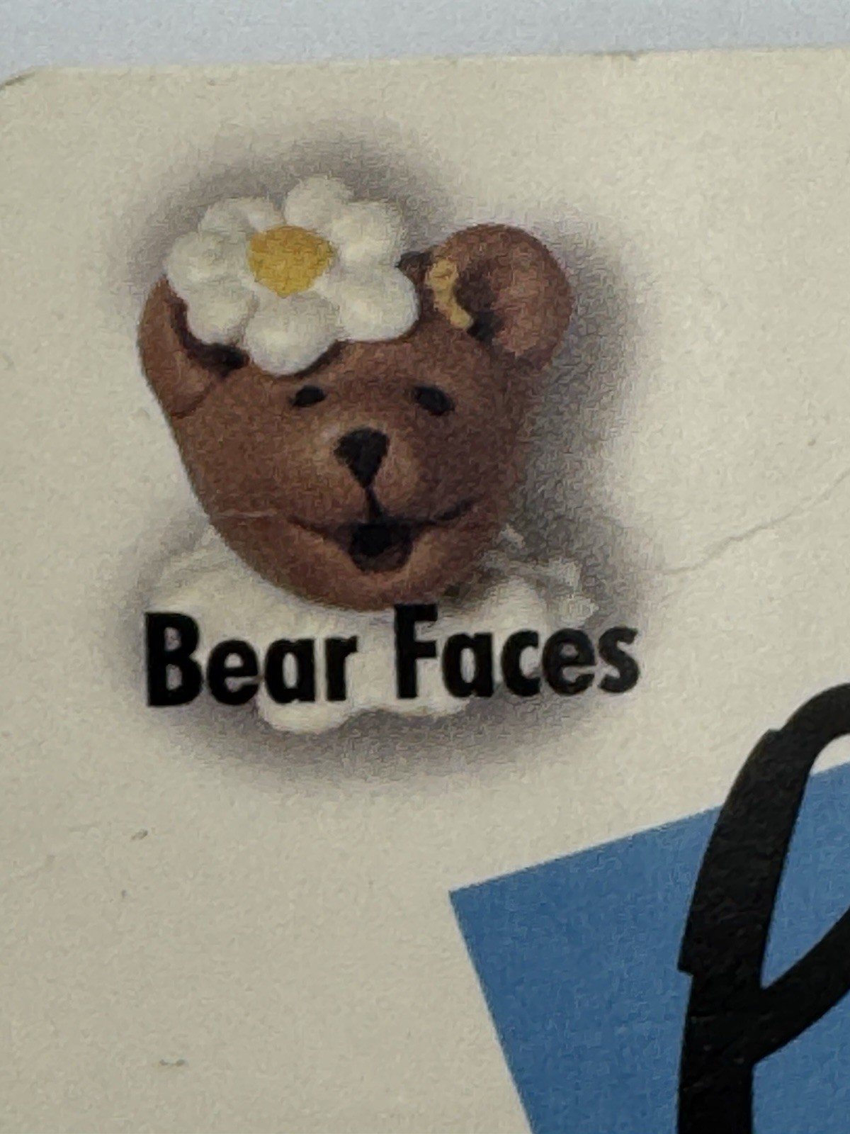 Vintage AMACO Bear Faces Push Mold Designed by Carla Pont 1998