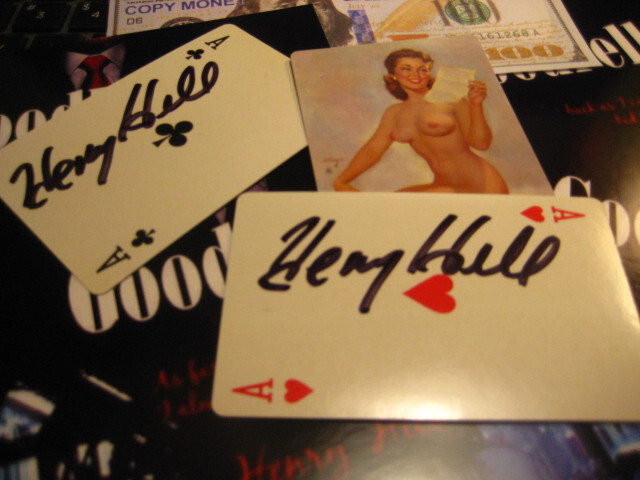 HENRY HILL GOODFELLA SIGNED VINTAGE UP GIRL NUDIE CARD GREAT GIFT