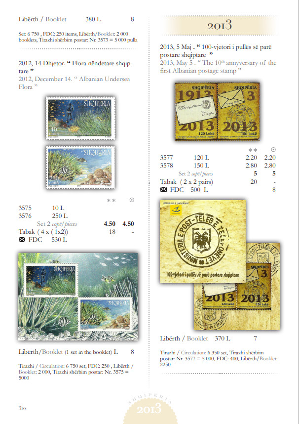 ALBANIA 1913 - 2023 "CATALOGUE GIMJANI - ALBANIAN STAMPS" USB