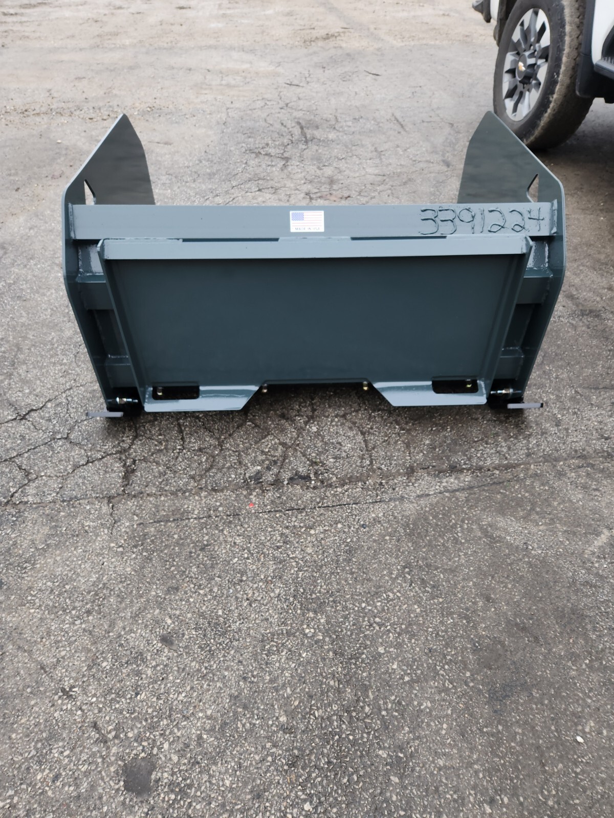 Mini Bobcat 4' HD Snow Pusher Box MT52 MT55 MT85 MT100 463 S70 Mount 24" Tall