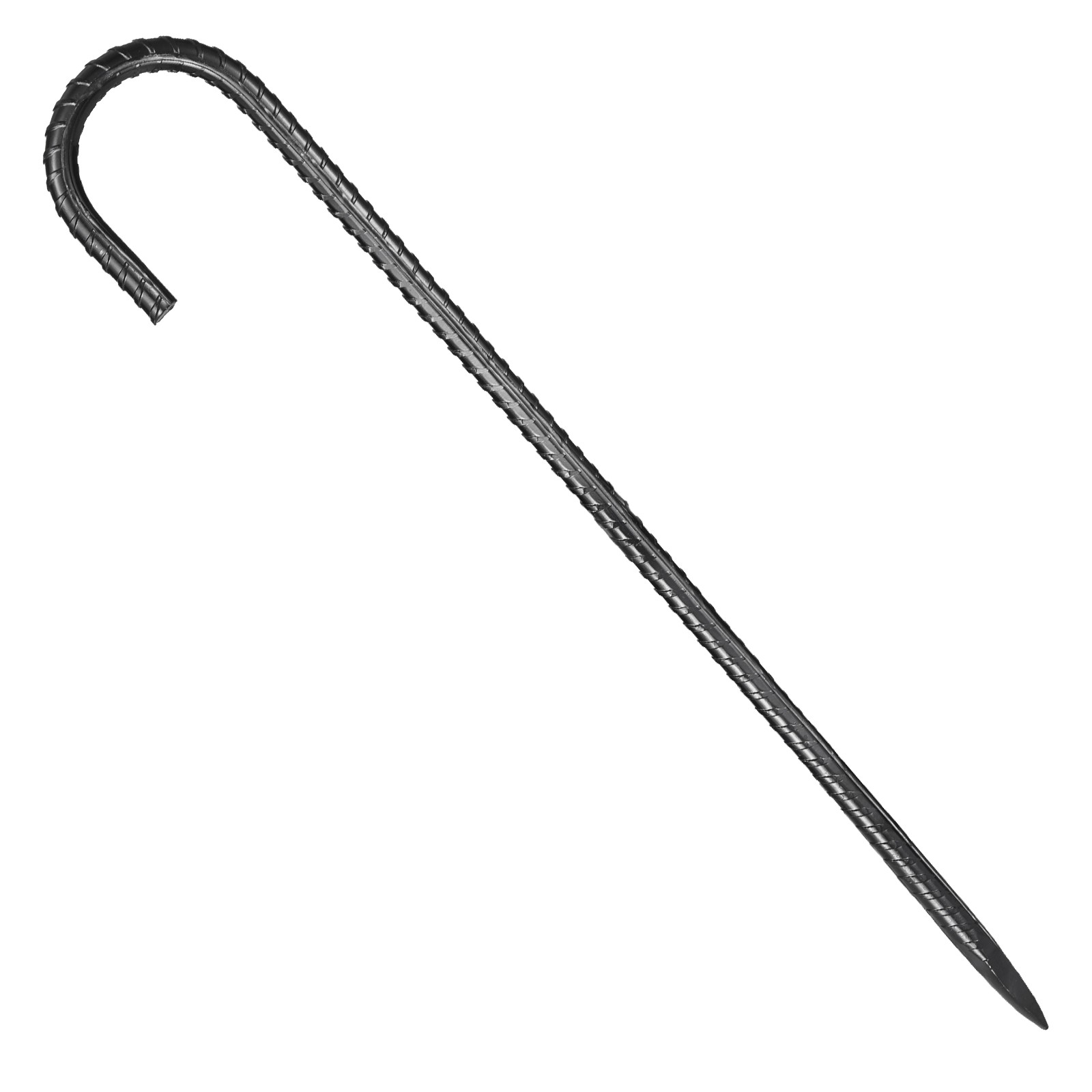 16-Inch 16 Pack Rebar Stakes Heavy Duty J Hook Galvanized Steel Ground Anchors