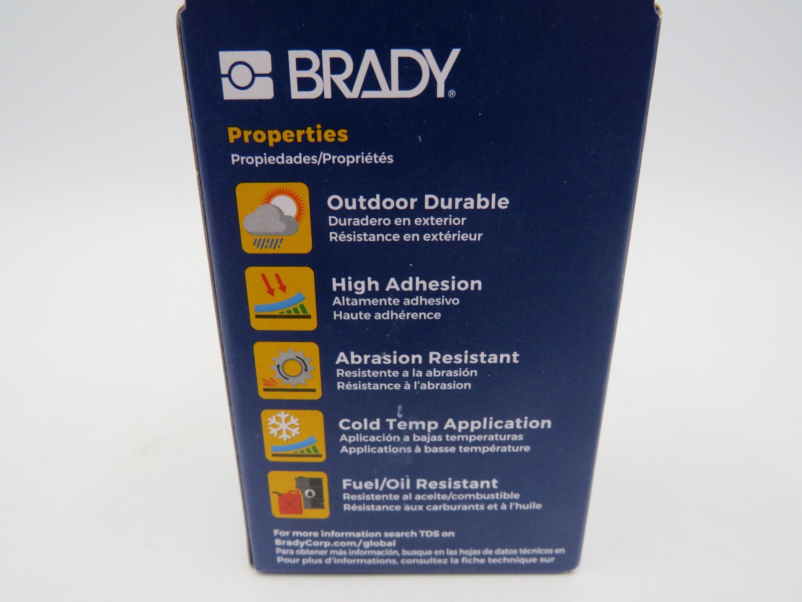 Brady M21-375-595-WT Label Cartridge Black on White for M21 Printers 3/8" 9.5mm