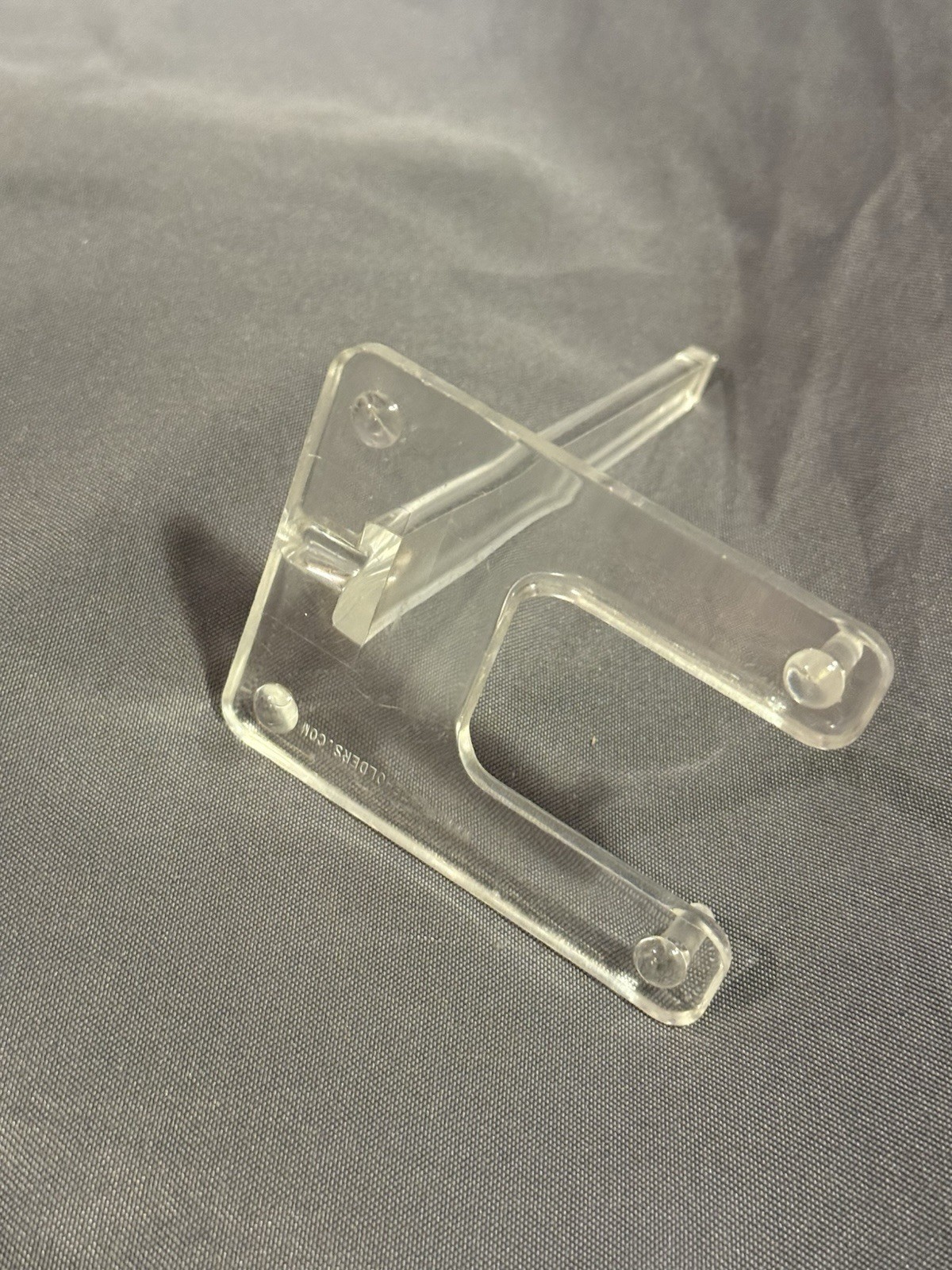 Lot of 5 Clear Acrylic Lucite Easel Plate Platter and Painting Display Stand