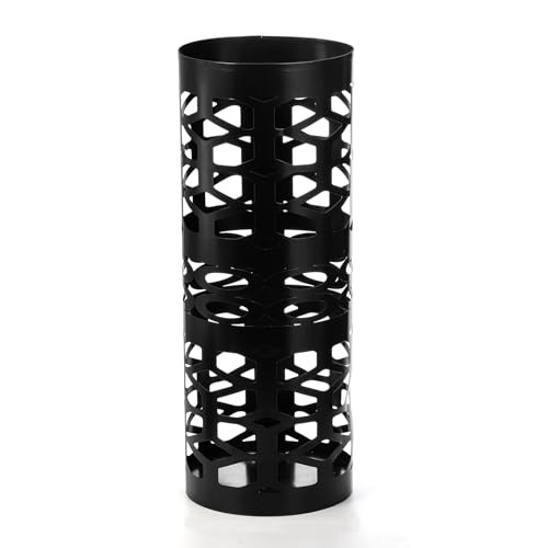 Umbrella Stand, Black Metal Umbrella Holder Freestanding, Cane Walk Stick