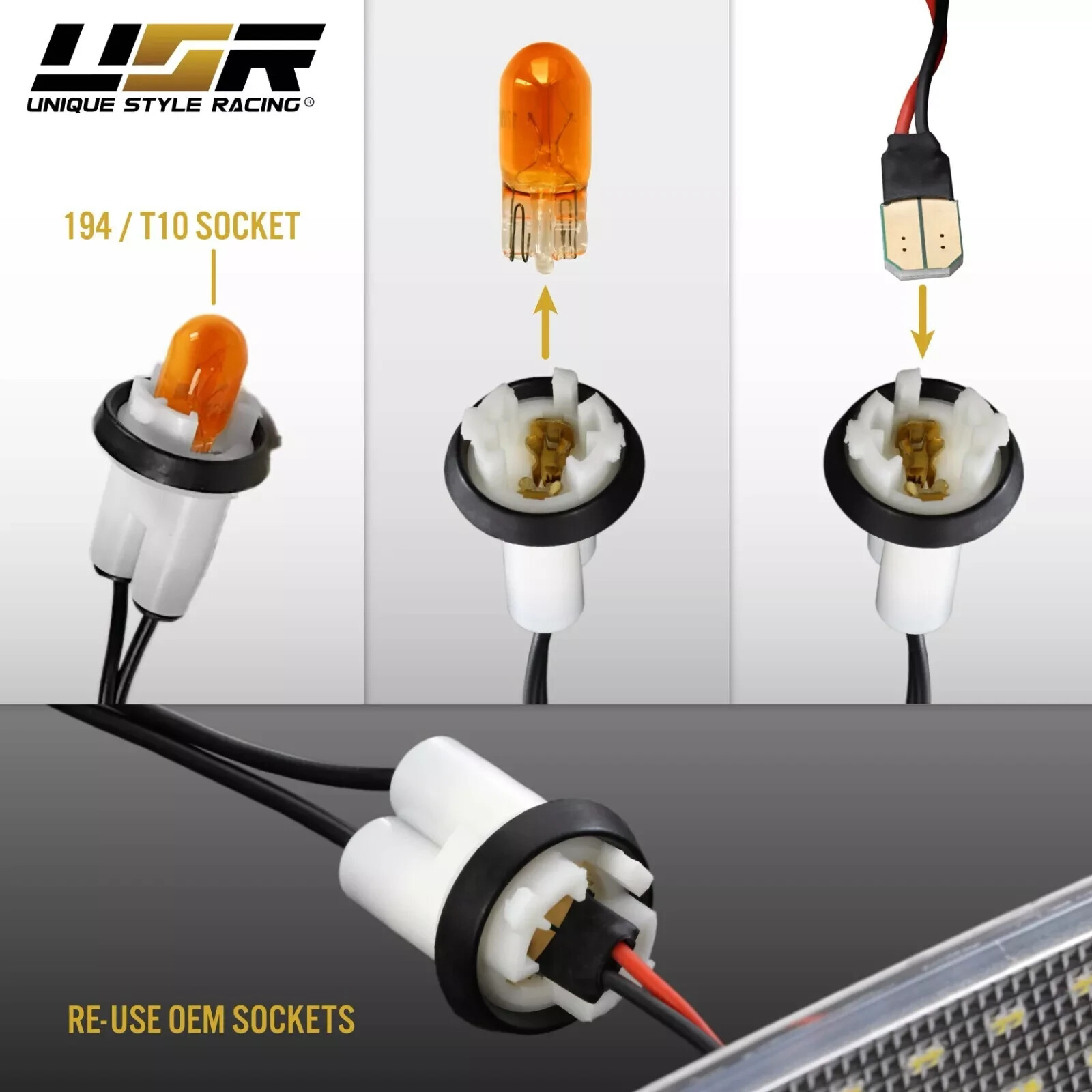 License Plate Light LED WHITE 2pc For 02-09 Chevrolet Trailblazer / GMC Envoy