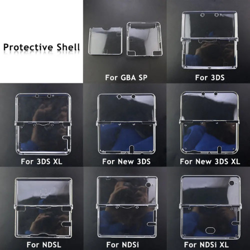 Hard Crystal Case Clear Skin Cover Shell Transparent for Nintendo