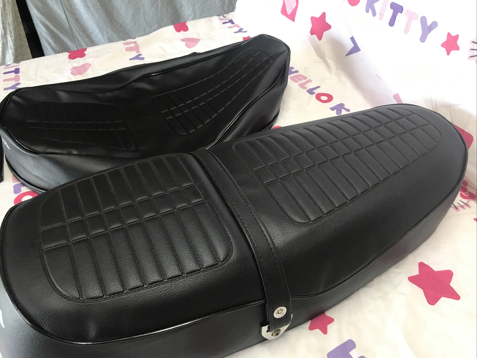 HONDA CB360 SEAT COVER CB360T SEAT COVER 1975 TO 1976 MODEL + STRAP (H*-98)