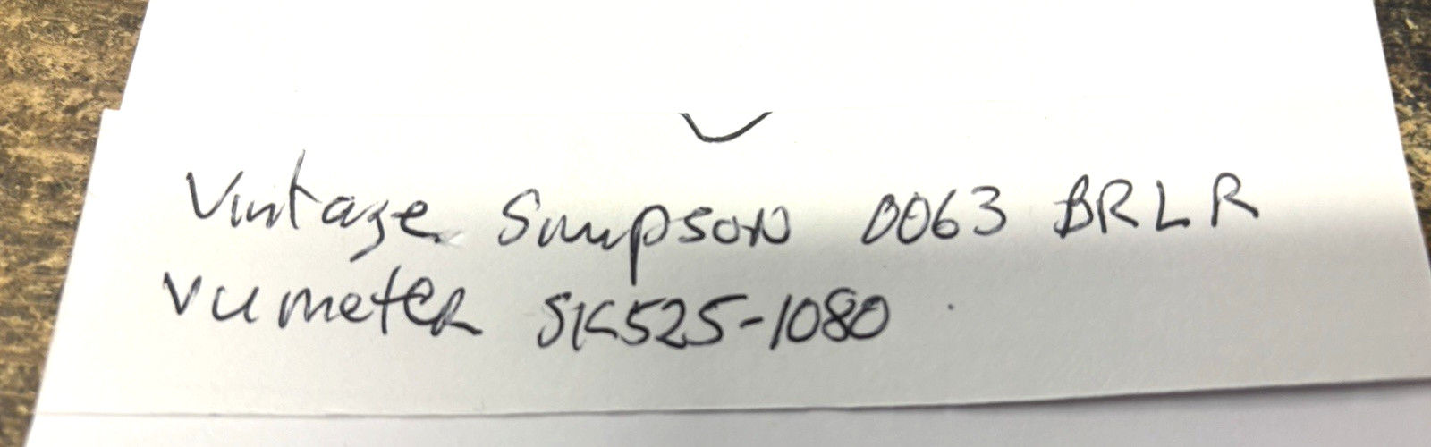 vintage Simpson VU meter SK525-1080 - tested and Works !