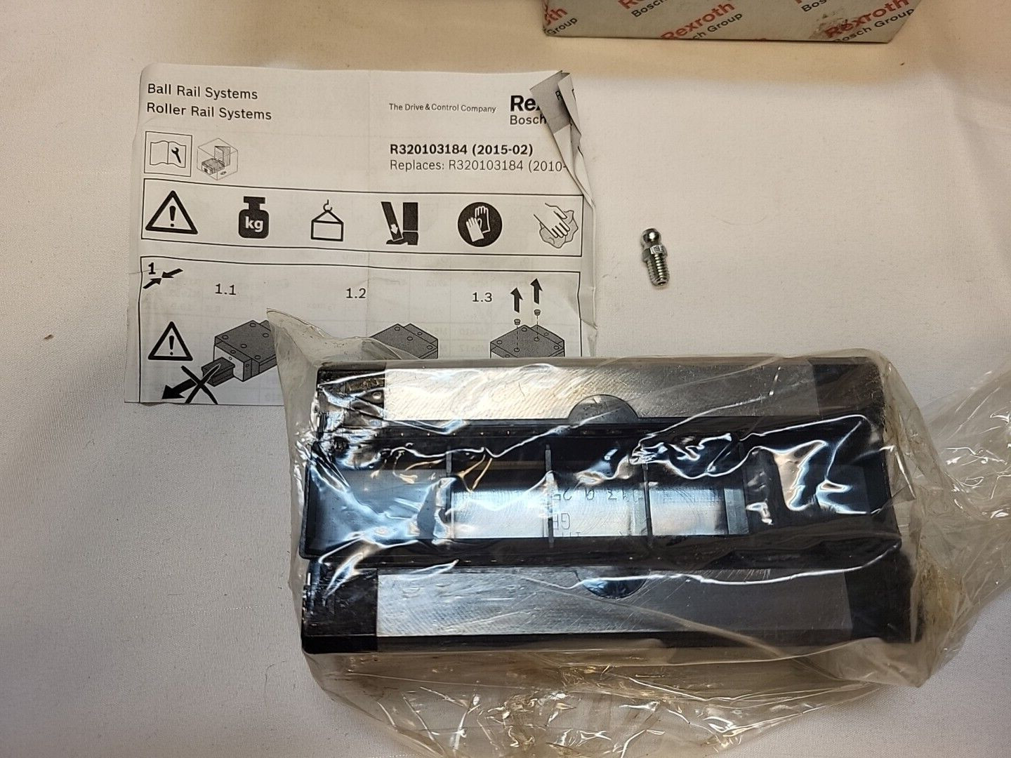 NEW REXROTH RUNNER BLOCK R162339420, KWD-035-SLS-CO-N-1