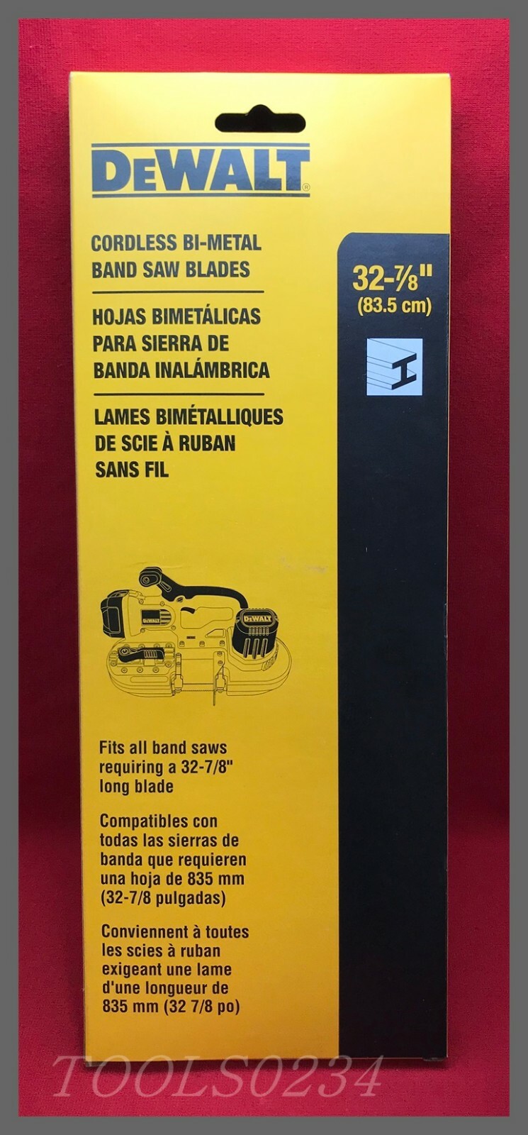 32-7/8" X 18 TPI DeWalt DW3983C Band Saw Blade Portable 3/pack f/ DCS370/371