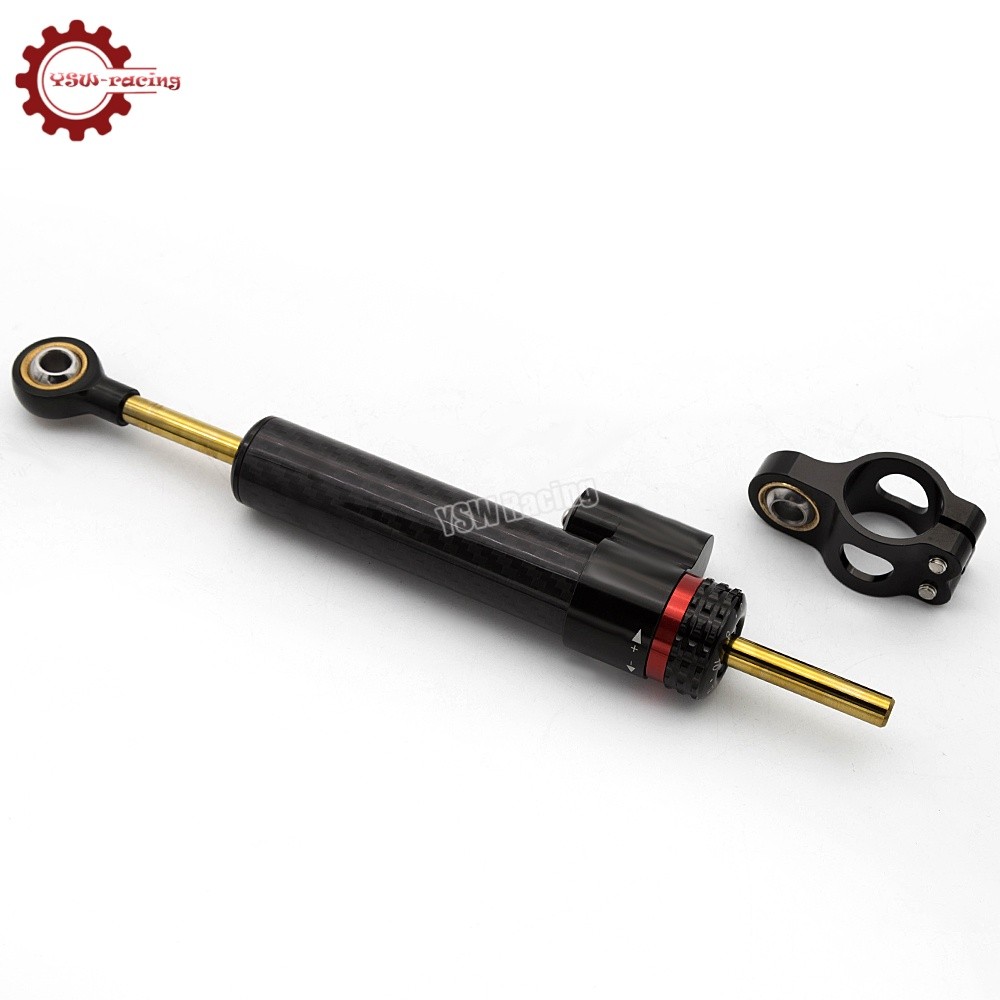 For Kawasaki ZX636 ZX6R 2009-2025 2024 Steering Damper & Bracket Mounting Kit US