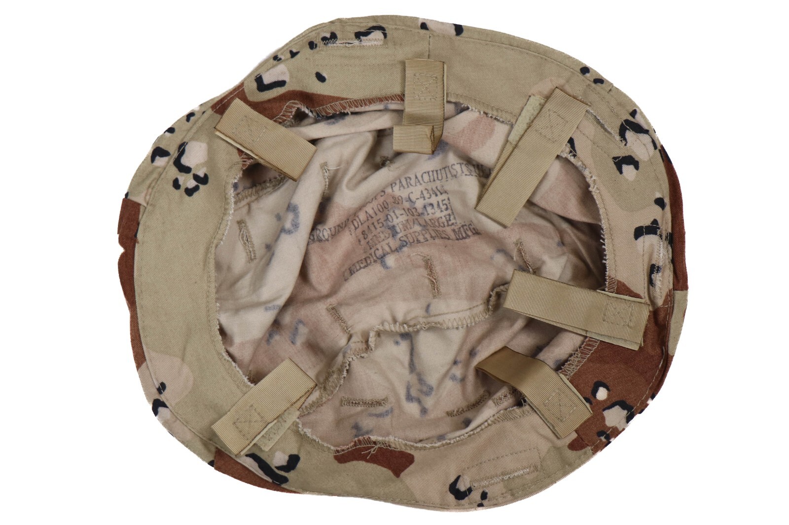 Medium / Large US PASGT Chocolate Chip Desert Storm Gulf War Helmet Cover Only