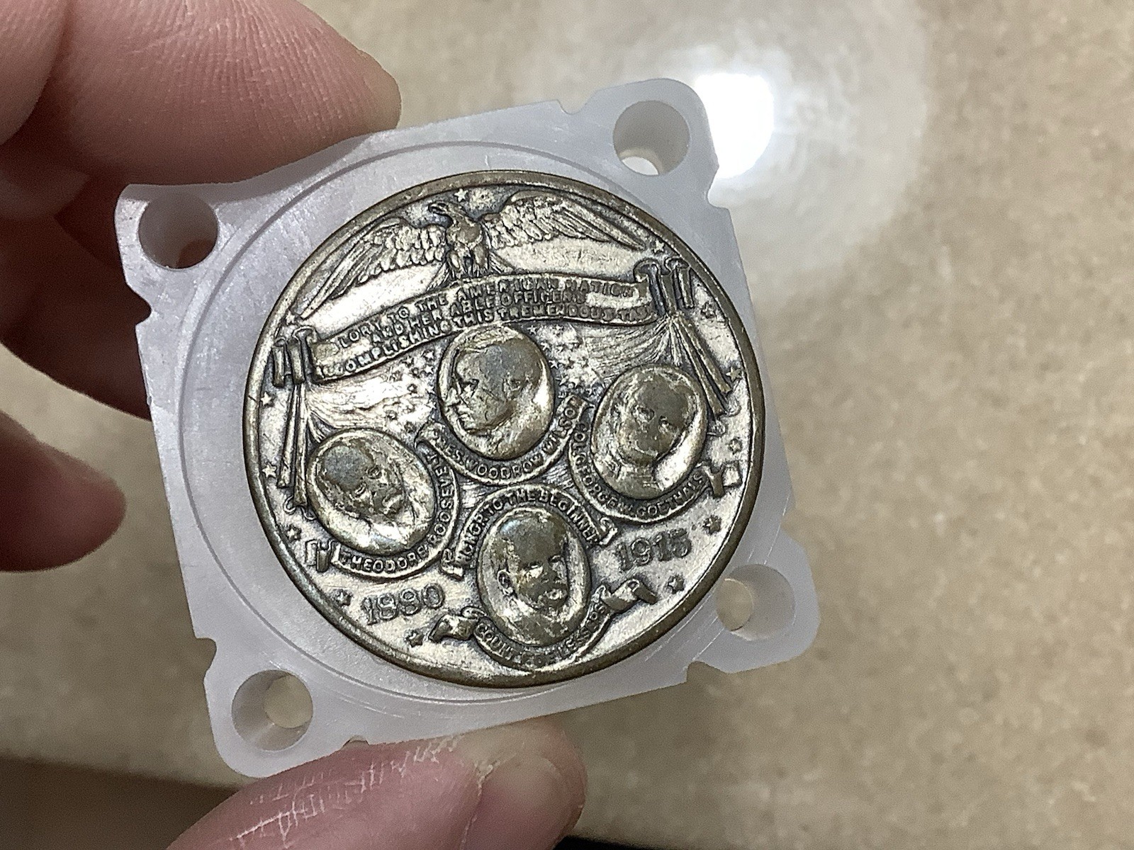 1915 Cal.Four Portraits HK-420 Silver Plate*Retired Dealer* So Called Dollar