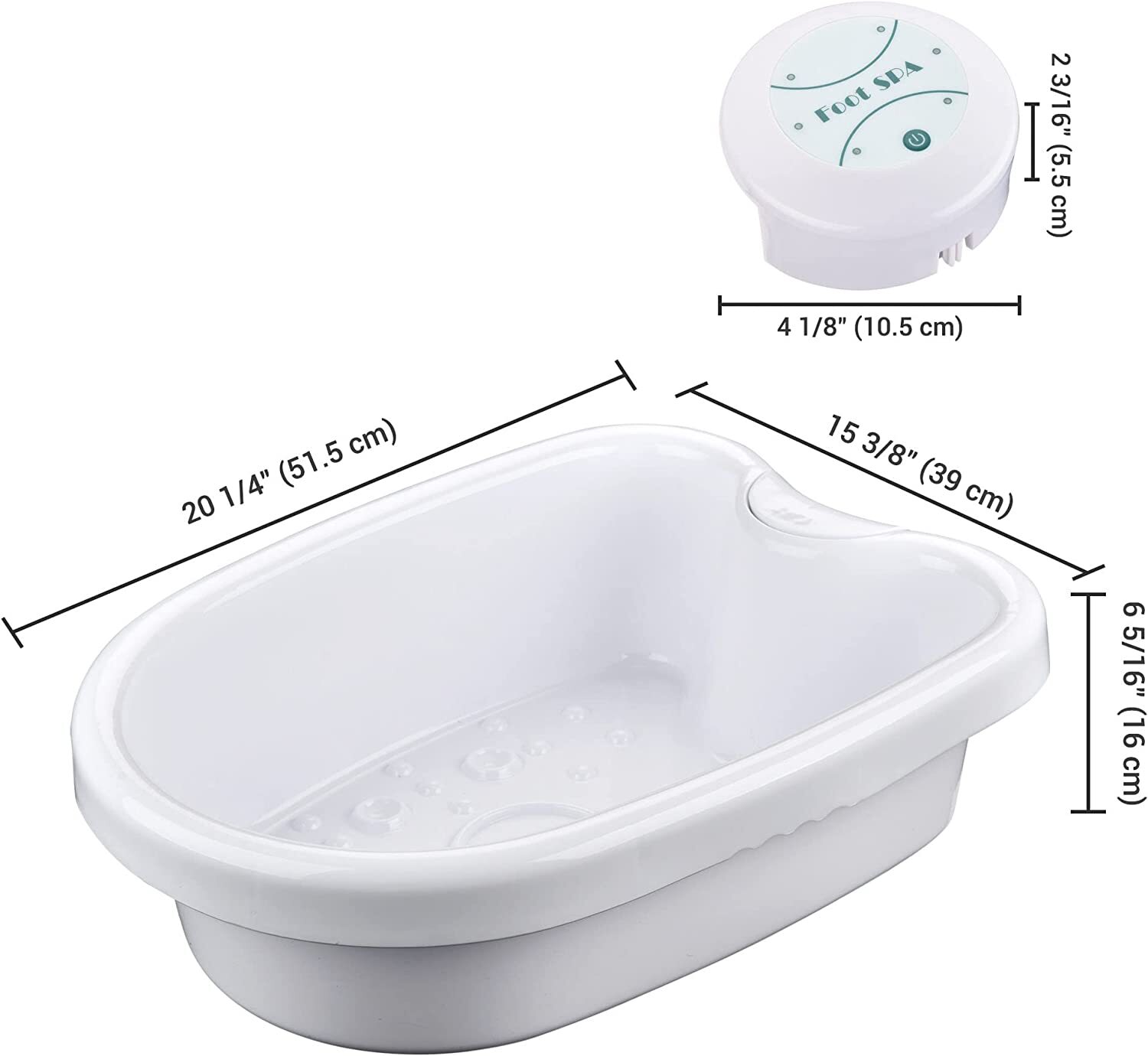 Ionic Foot Spa Bath Detox Cleanse Machine with tub Ginger Pieces & Slipper