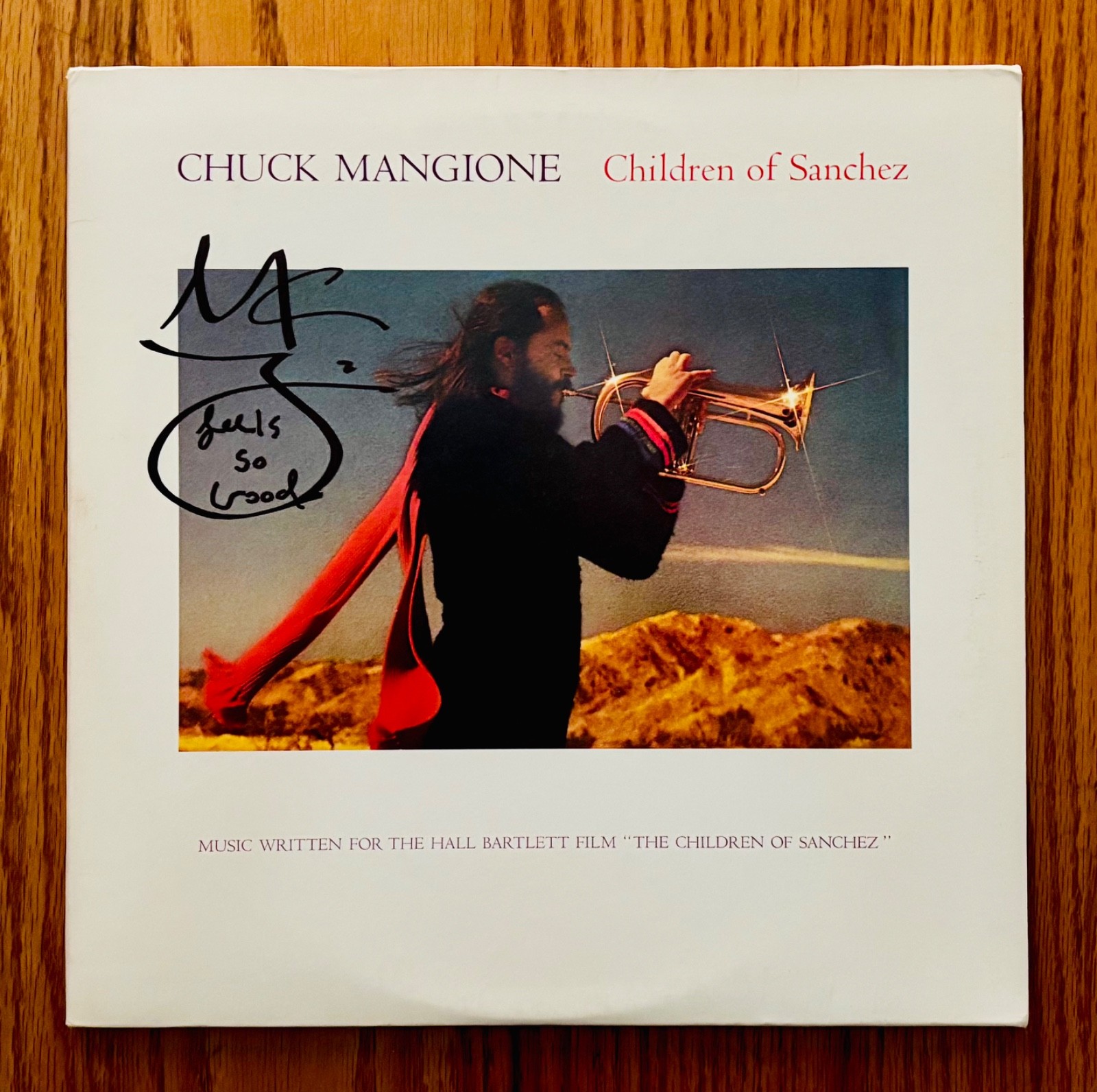 CHUCK MANGIONE~Signed CHILDREN OF SANCHEZ DJ/Promo Double Album~Near Mint