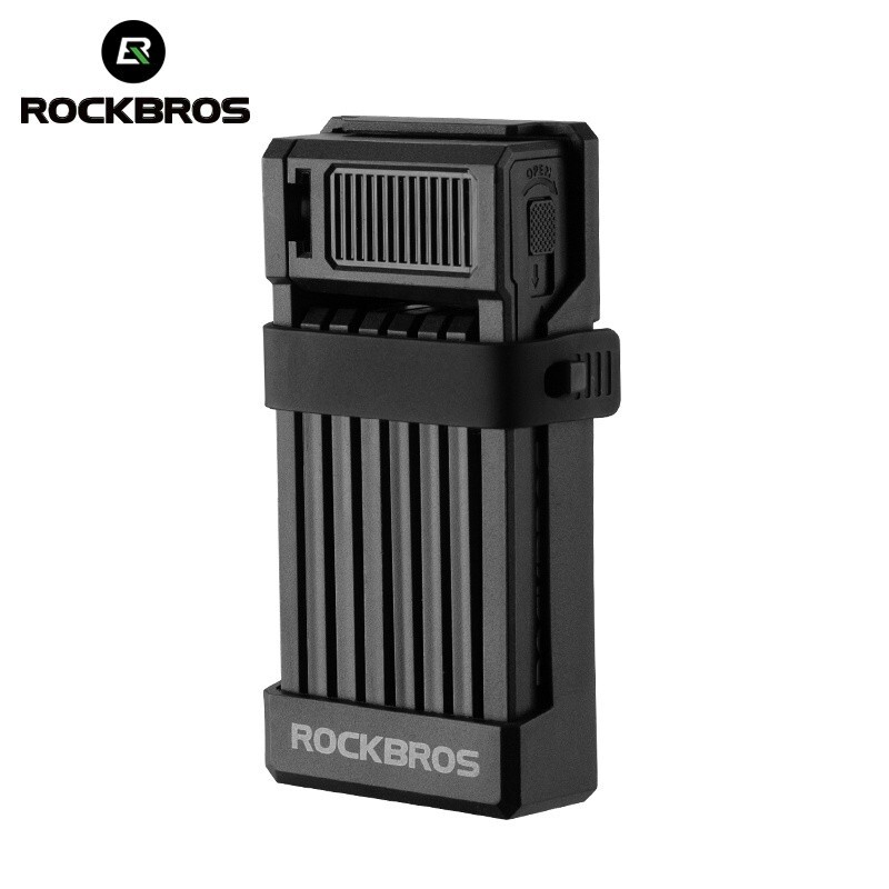 ROCKBROS Motorcycle Bike Lock Folding Anti-theft Portable Key MTB Road Antirust