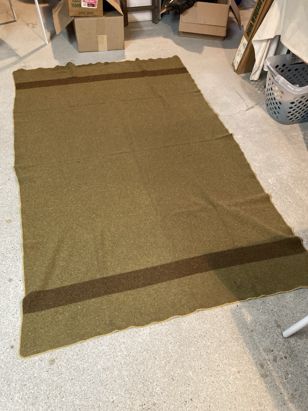 SPLENDED US WW1 PURE WOOL ARMY CAVALRY / ARTILLERY SADDLE BLANKET