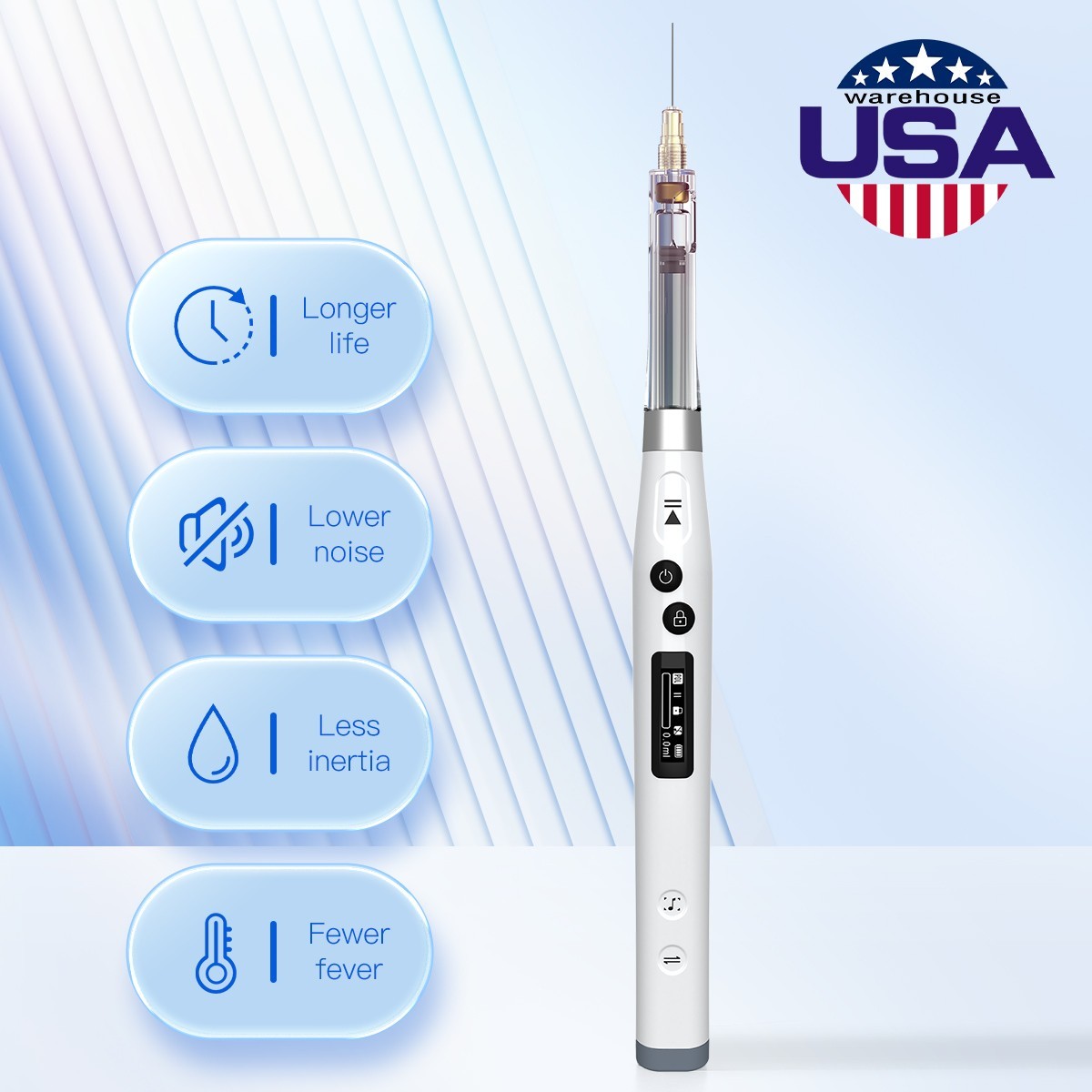 AZDENT Dental Wireless Painless Oral Local Anesthesia Device Pen Injector USA