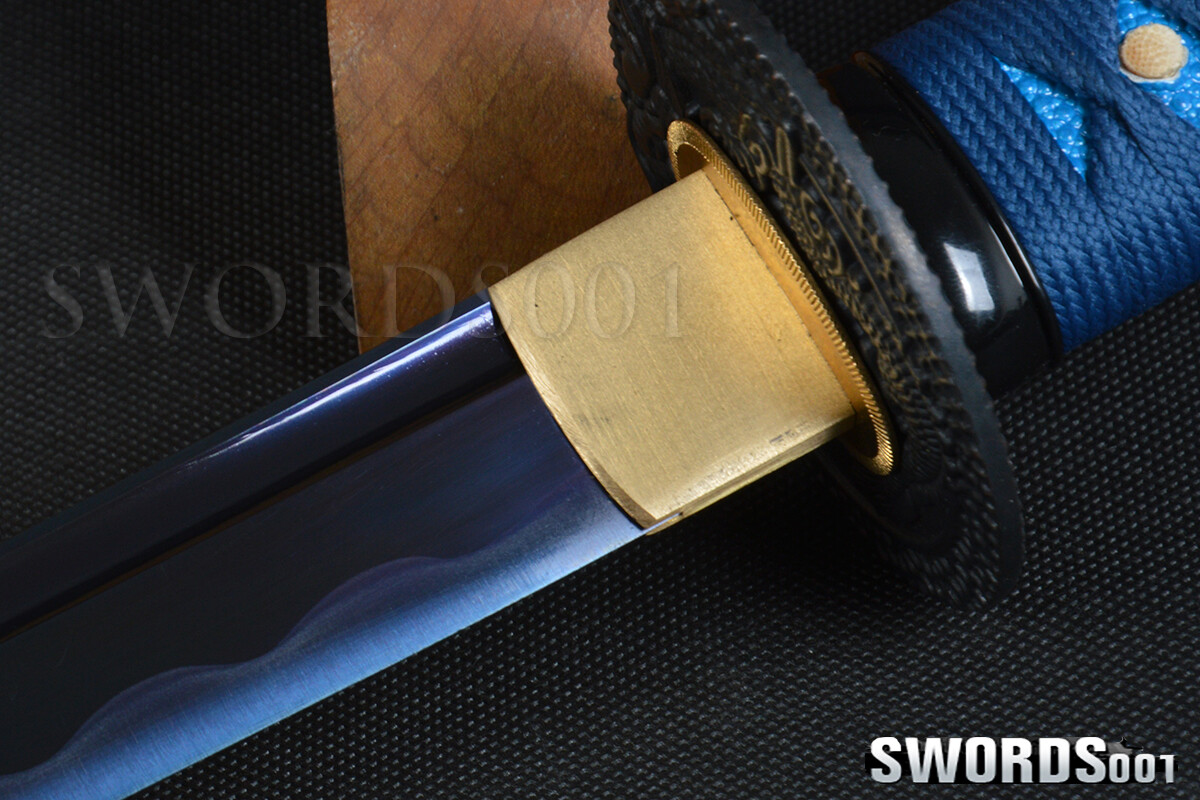 Blue Dragon Katana Japanese Samurai Sword 1095 Carbon Steel Functional Full Tang