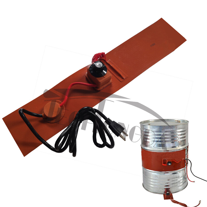 1 PC 53 Gal/200L 110V Temperature Control Oil Drum Heater Thick 250*1740*1.8mm