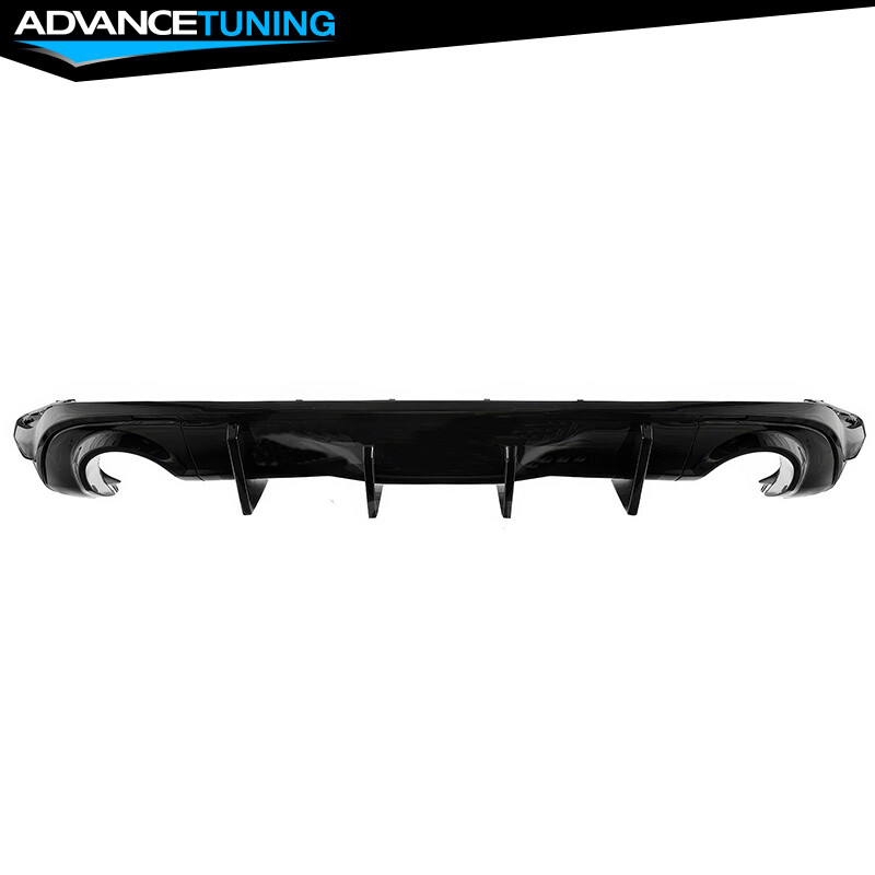 Fits 11-24 Dodge Durango Rear Bumper Lip Diffuser Gloss Black V2 Splitter Guard