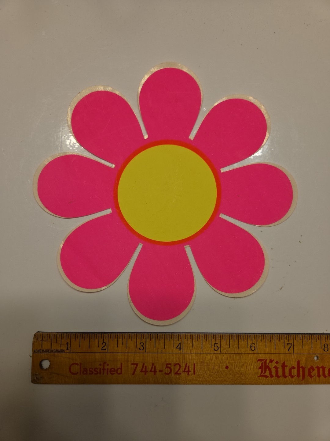 1970's VINTAGE FROZEN COCA-COLA Coke Slushy 7" SODA Flower Power Decal Sticker