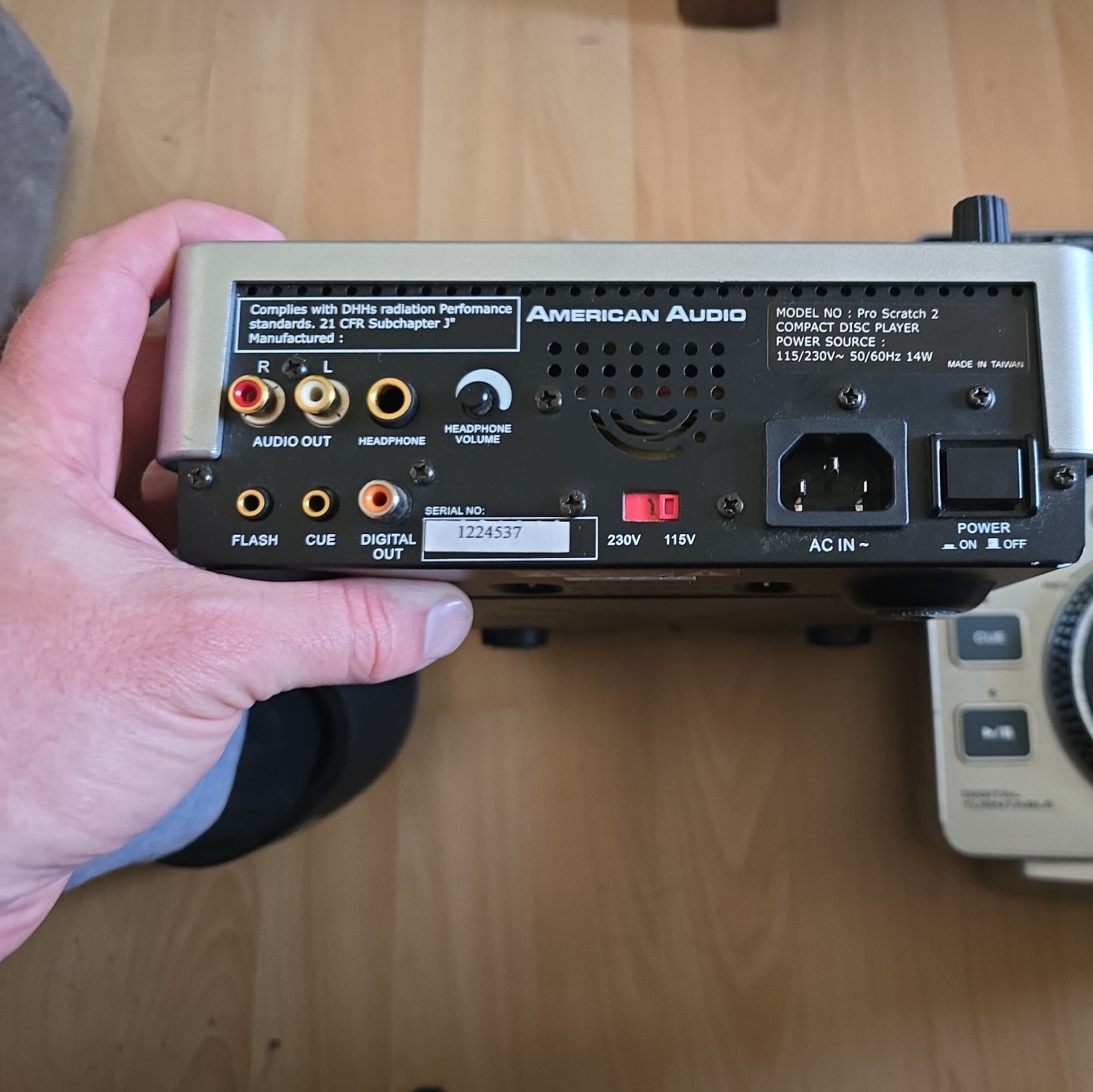 American Audio Pro-Scratch 2 CD Player Digital Turntable Controller. Tested!