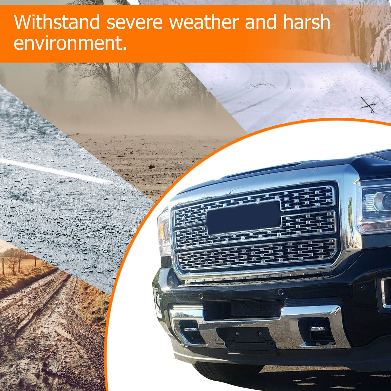 For GMC 2500/ 3500HD 15-19 Front Bumper Skid Plate Face Bar Replacement 23178964