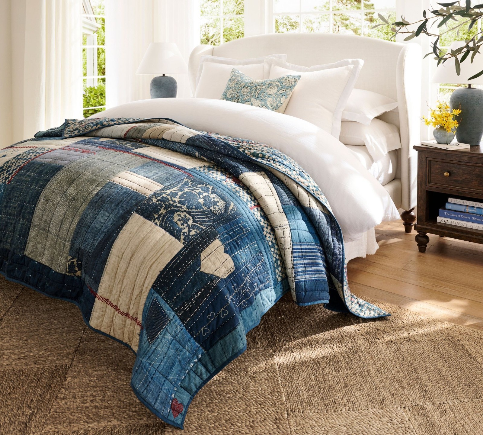 Pottery Barn Love Handcrafted Reversible Quilt King/Cal.King