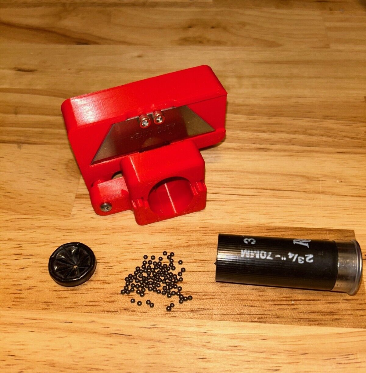 Red - 12ga Shotgun Shotshell Shell Trimmer Crimp Cutter Tool 12 Gauge