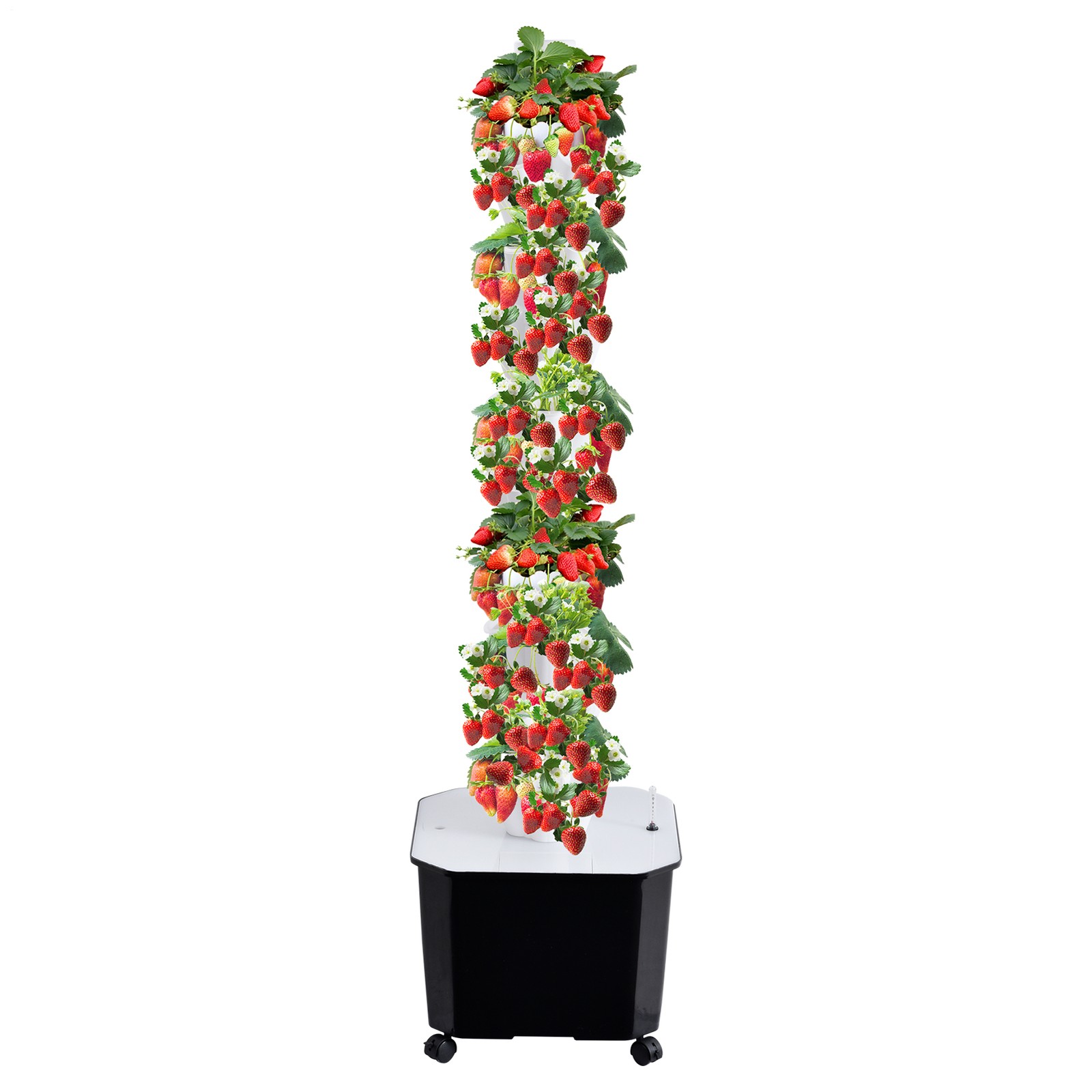 50 Pot Vertical Hydroponic System Tower Garden Aeroponics Home Grow Kit 10 Layer
