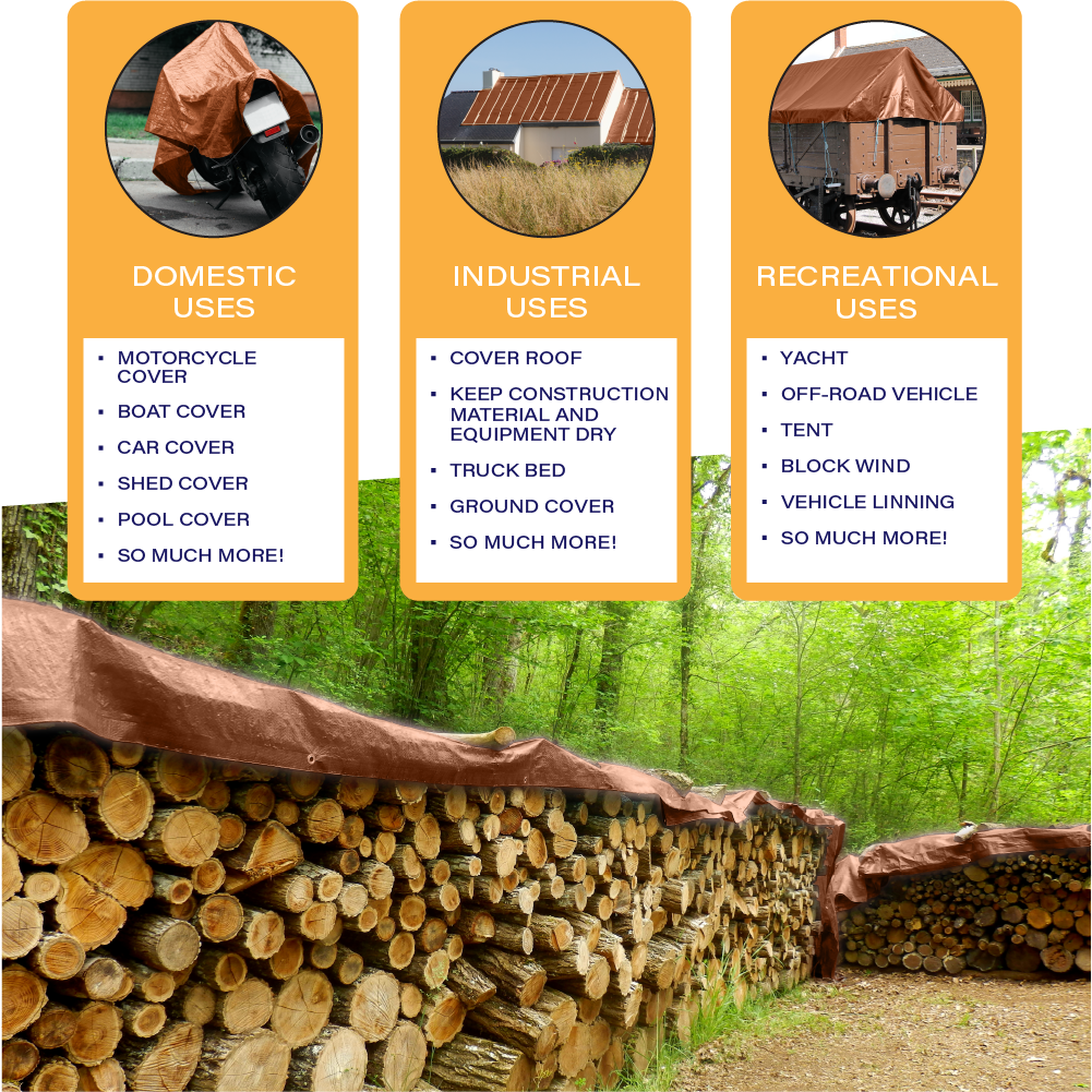 COMFITWEAR Super Heavy Duty Tarp Cover Reinforced Grommet Multi-Use Pool Cover