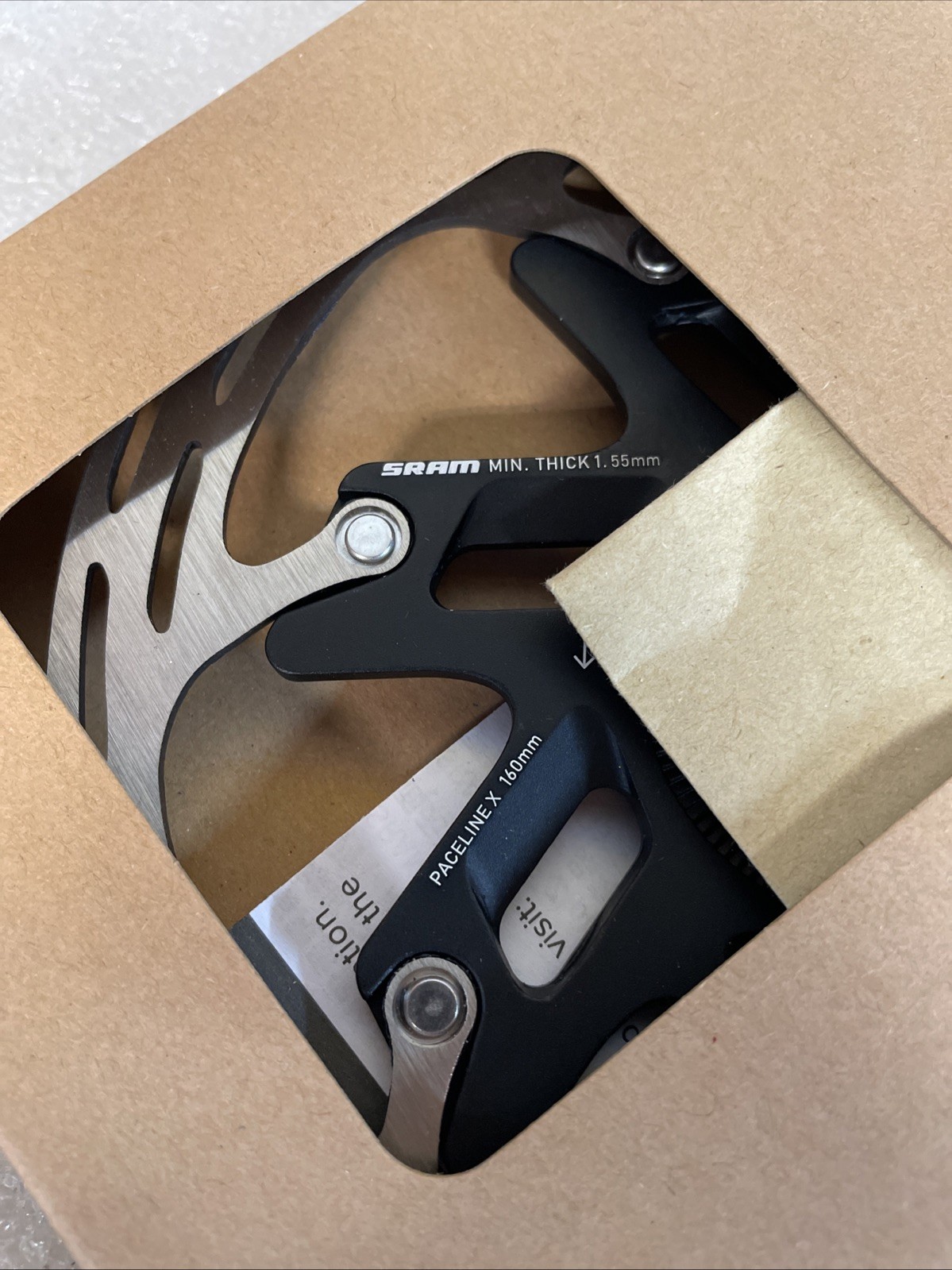 SRAM Paceline X Disc Brake Rotor - 160mm Center Lock Silver/Black New In Box