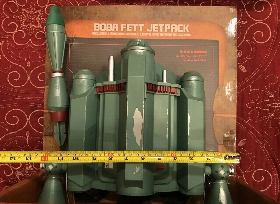 Star Wars Galaxy's Edge BOBA FETT Jetpack w/Launching Missile Lights & Sound