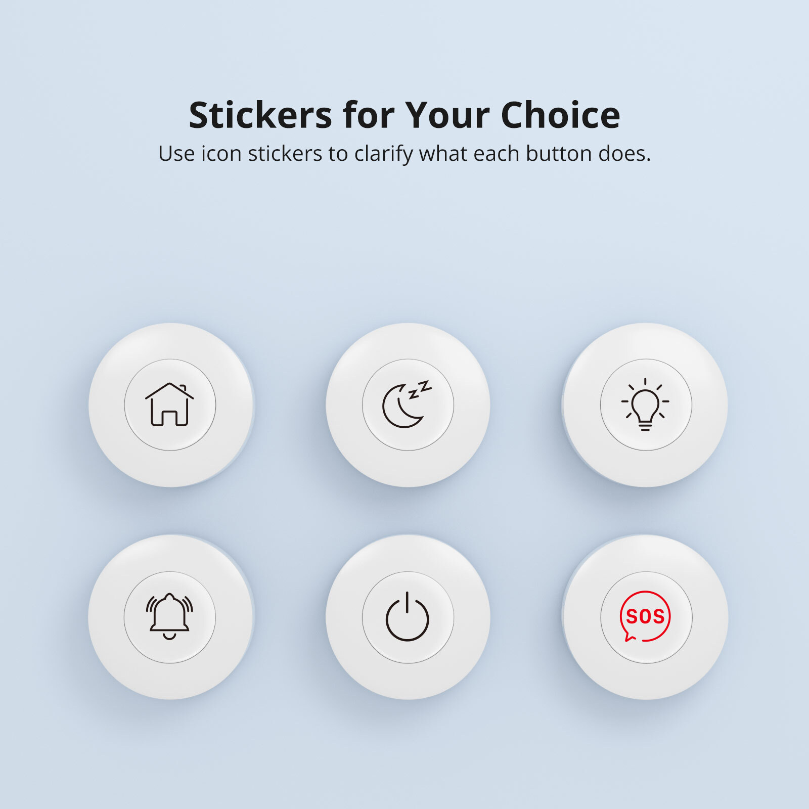 3PCS SONOFF SNZB-01P Zigbee Wireless Switch Custom Button Action Smart Scene DIY