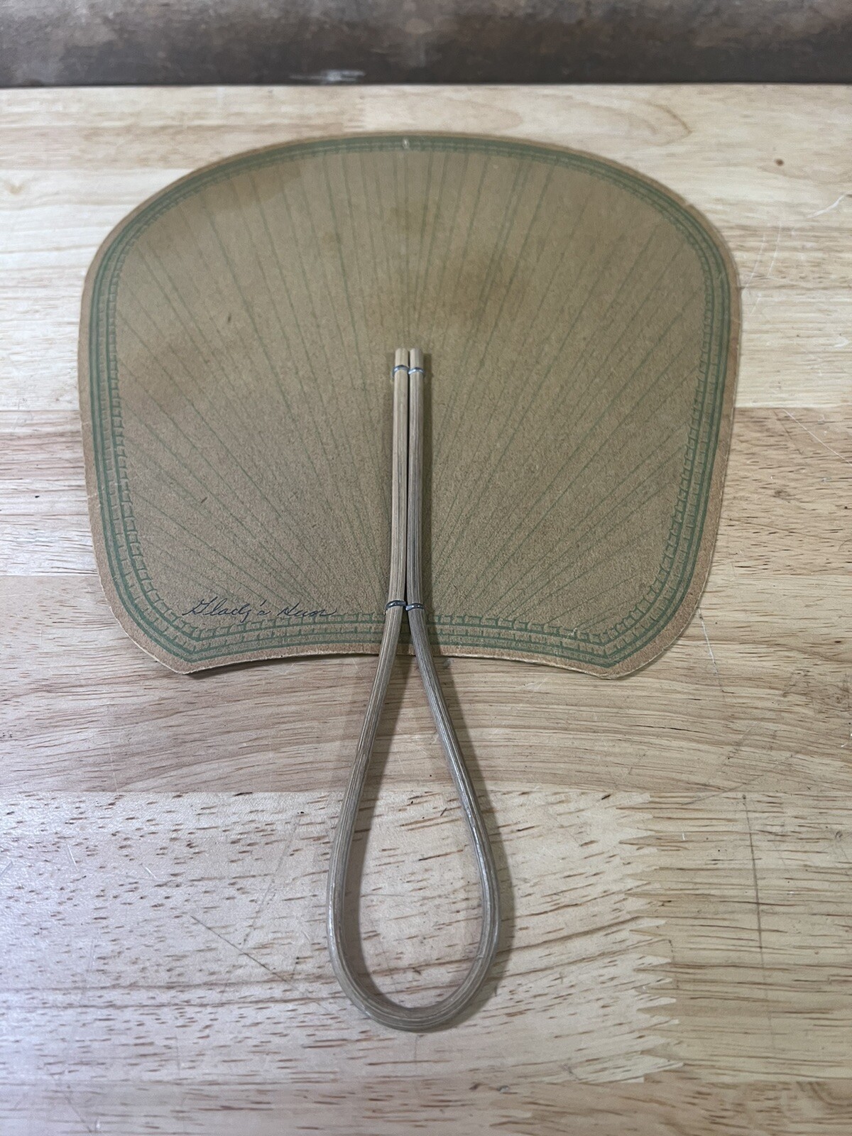 Vintage Hart Dairy Advertising Paper Handheld Fan